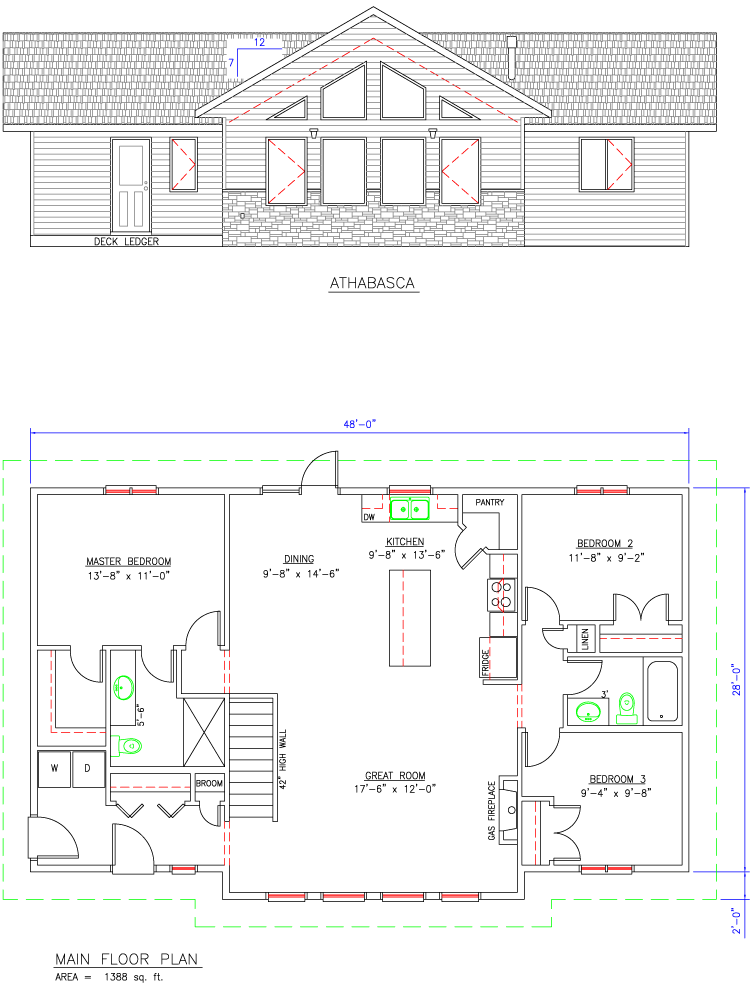 ATHABASCA PRE-DESIGN 2017 Floor Plan