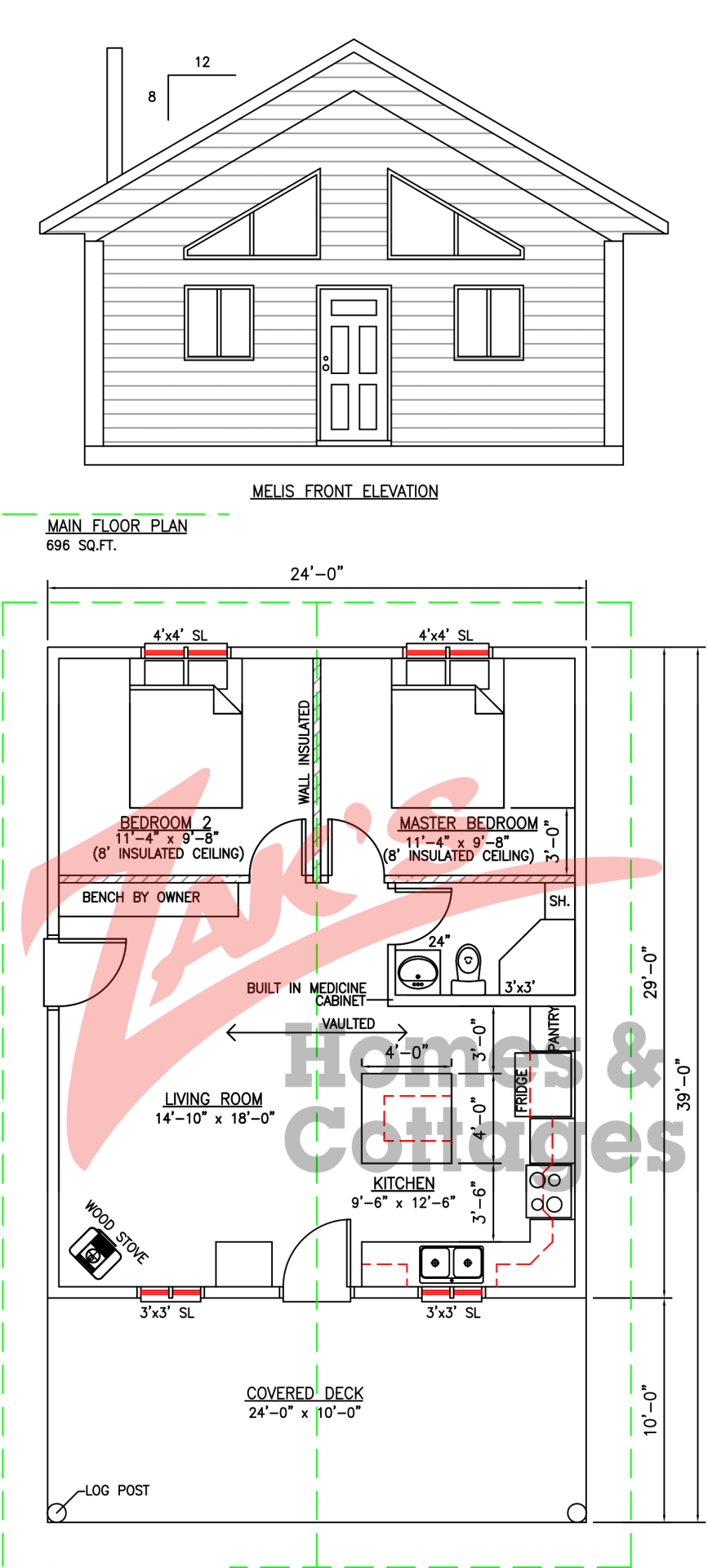 MELIS CABIN Floor Plan