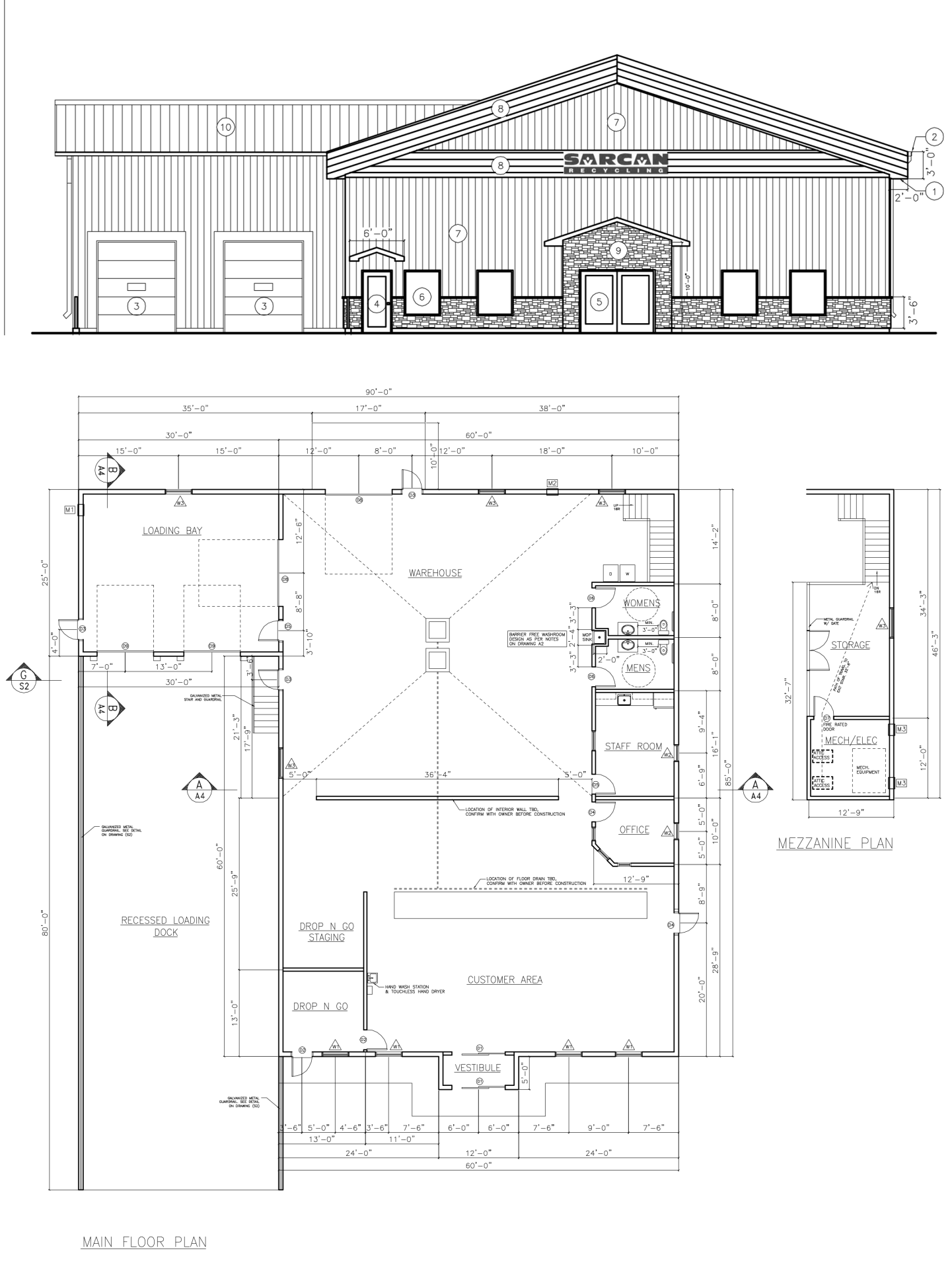 SARCAN Warman Floor plan