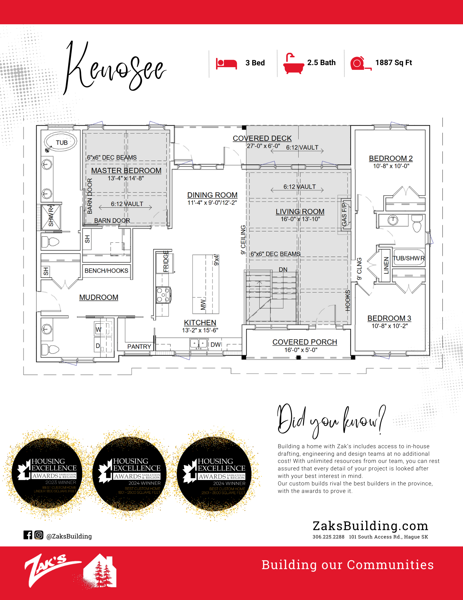 KENOSEE PRE-DESIGN $434,200 Floor Plan