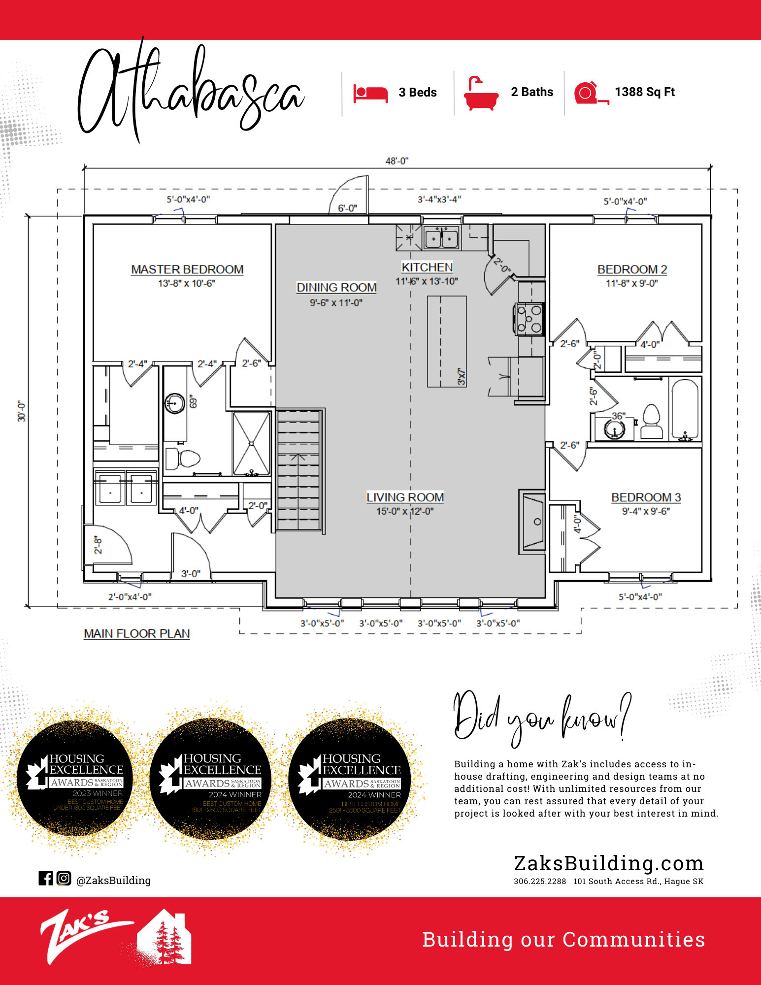 ATHABASCA PRE-DESIGN 2023 Floor Plan