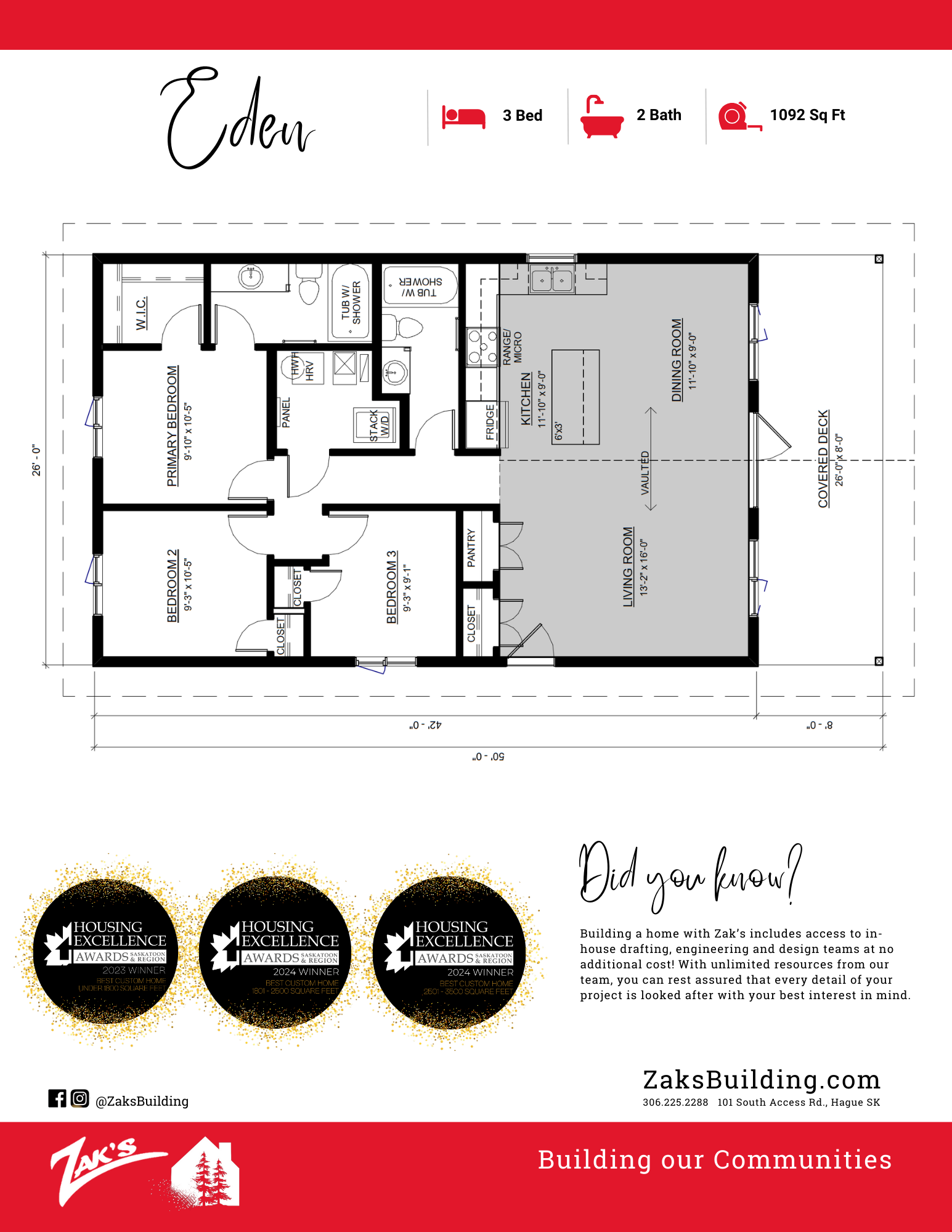 SOLD! EDEN SIMPLE HOME Floor Plan